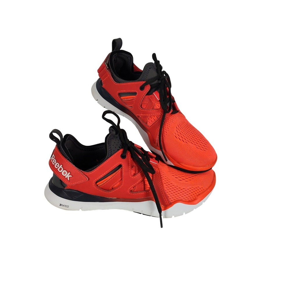 Reebok ZRated ZQuick TR Women 6.5 Neon Orange and Red Training Shoes M49843